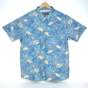 Salty Crew Tuna Print Shirt Mens XXL Tropical Fish Short Sleeve Button Up Casual
